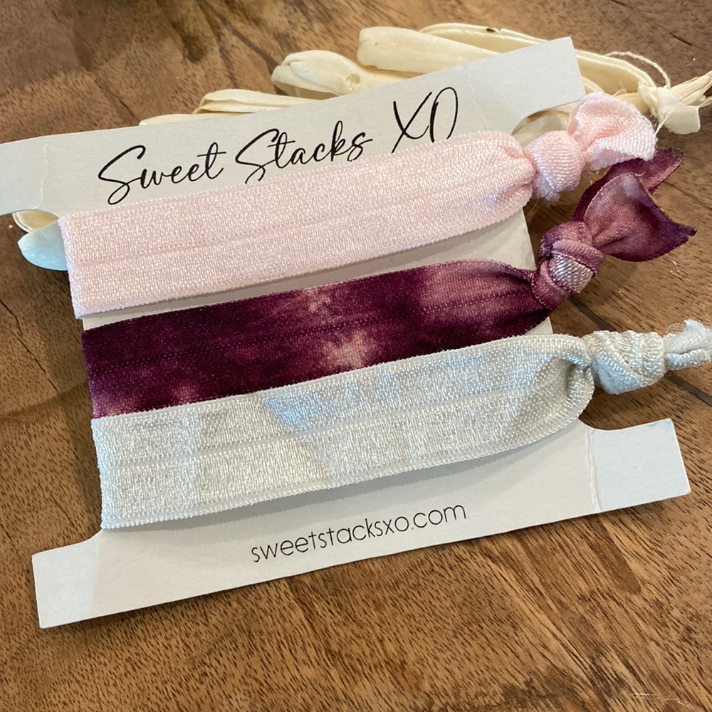 Modern Boho Tie Dye Hair Ties & Bracelet Stacks